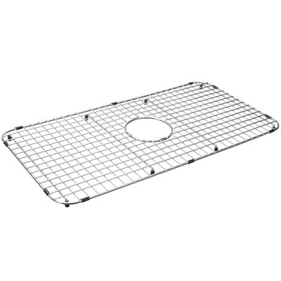 29.06-in x 13.94-in Center Drain Heavy-Duty Stainless Steel Sink Protector