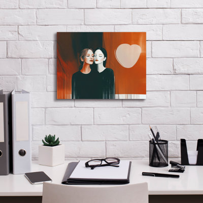 Toile épique Graffiti «Love Her» par Ann Klee, 16 po x 12 po