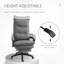Fauteuil inclinable en tissu de style lin à hauteur réglable avec repose-pieds rétractable et double rembourrage 360 °