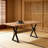 X-Shaped Legs Dining Table-1513309680