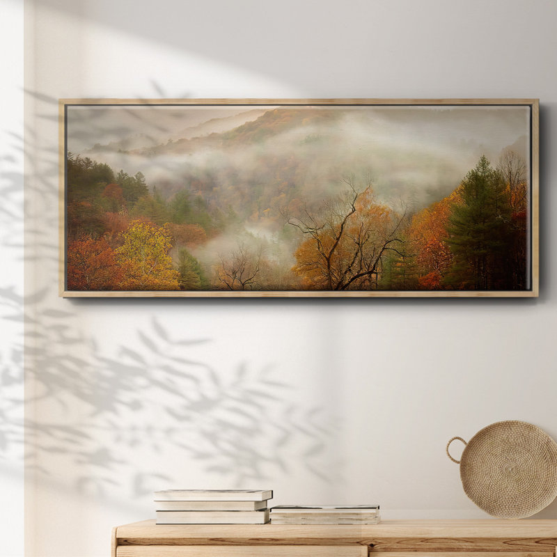 Photographie Étude d'automne brume - Toile encadrée, H 24 po x l 60 po