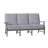 Croquet Aluminum Sofa - Slate Gray-1826159883-1826155616-1826155646