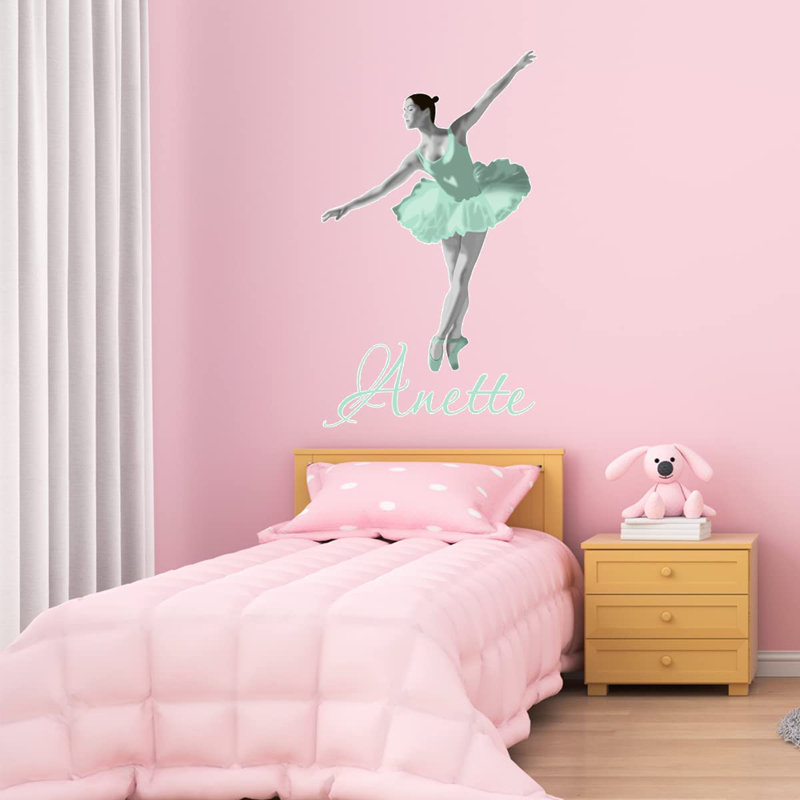 Adhésif décoratif ballerine, H 25 po x l 14 po, Menthe, Oui