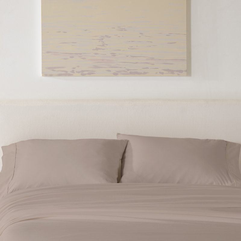 Taie d'oreiller classique éternelle, Taie d'oreiller taille très grand, Taupe