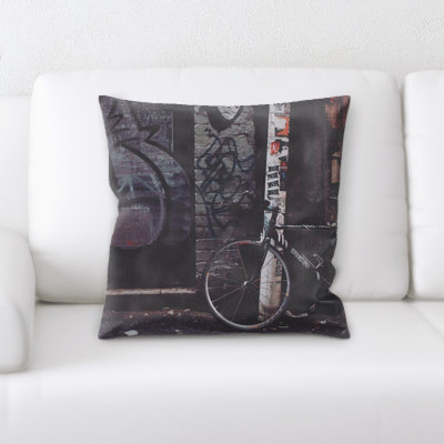 Solid Colour Microsuede Reversible Throw Pillow