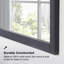 Miroir mural encadré Tahoe 28 po L x 36 po H, couleur anthracite foncé-1461023882