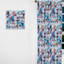 Blue Prismatic Digital Dreams Embrace - Rideau obscurcissant géométrique abstrait - 1 panneau-107598606