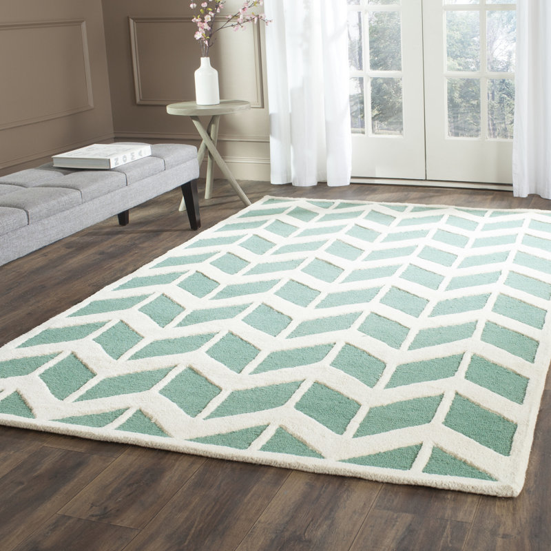 Tapis en laine touffeté à la main Deedgra, Rectangle 9 pi x 12 pi
