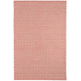 Miss Muffet Paprika Handwoven Cotton Rug