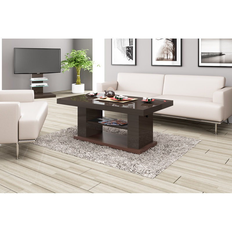 Surratt Lift Top Trestle Coffee Table with Storage