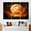Fiery Moonlight Vision II - Moon, impression d'art mural-107759624-107759626