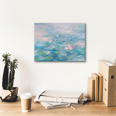 'Sunrise Waterlilies'  by Danhui Nai Canvas Wall Art