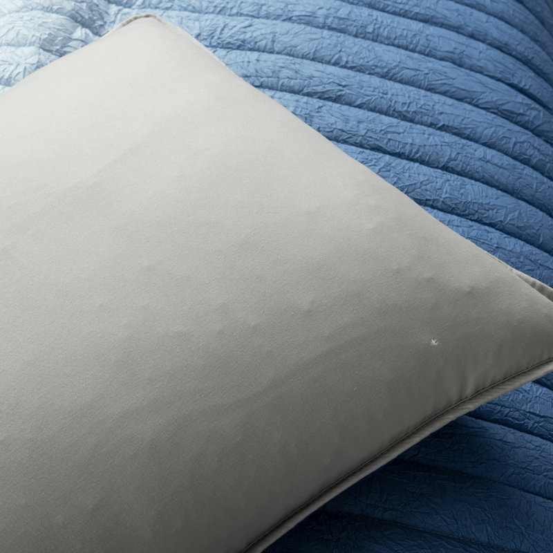 Ensemble de courtepointe Lush Decor Crinkle Ombre, Bleu marine / gris, Grand