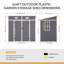 PP/Aluminum Alloy Outdoor Tool Shed