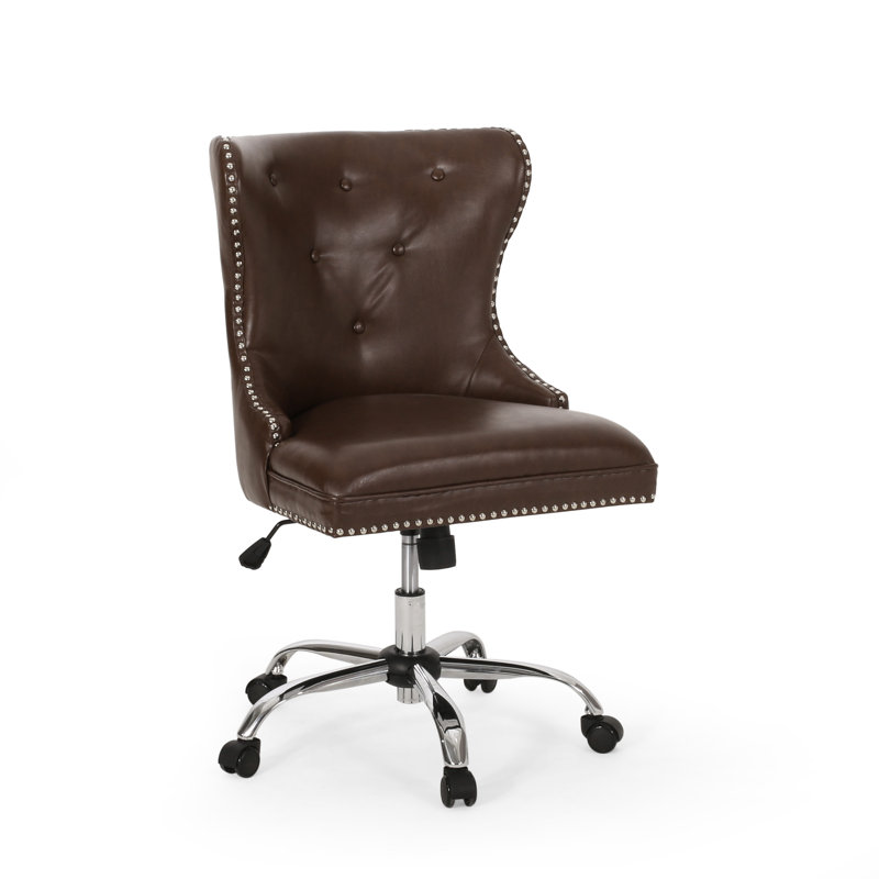 Chaise de travail Nomde, Marron foncé