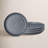 Dark Grey Speckle Coupe Medium Plates