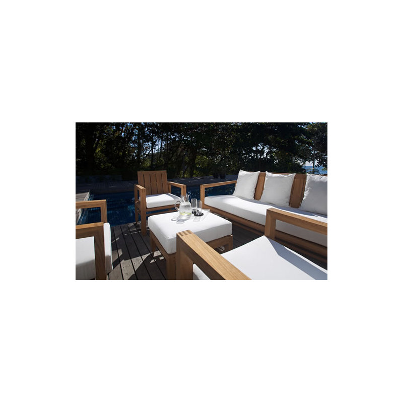 Limited 400 Outdoor Teak Ottoman