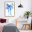 Cadre flottant Blue Bell Bow Illustration, design par LSR Design Studio-206870714-206870718