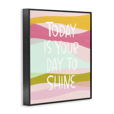Pastel Day To Shine Framed Giclee, design by Mandy Ford Art + Illustration