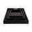 Terrera Serving Tray Set Resin/Wood/Metal Geometric Gold Detailing 24" Wide Black/Gold Finish Home/Office Use Set of 3