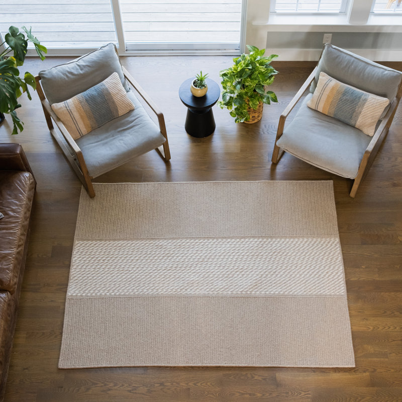 Tapis beige naturel Lyza, Rectangle 3 pi x 5 pi