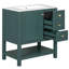 Meuble-lavabo de style transitionnel 30 po avec lavabo en céramique-114497792