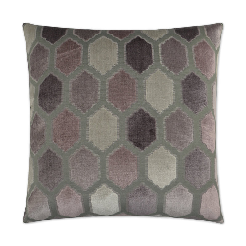 Mallorca Pillow Cover & Insert, Mulberry, Square 22"