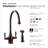 Houzer Charleston Kitchen Faucet with Side Spray-28094418