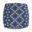 Repose-pieds d'extérieur carré bleu ciel | Coussin de plancher polyvalent | 16 x 16 x 16 | Bleu ciel | Extérieur