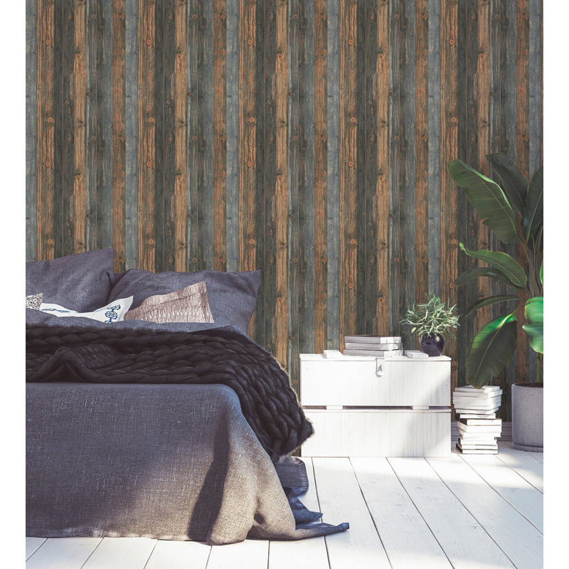 33cmm x 33cm Matte Wallpaper Roll, Brown/Dark Grey