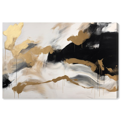 «Melting Clouds With Gold Canvas» par Art Remedy
