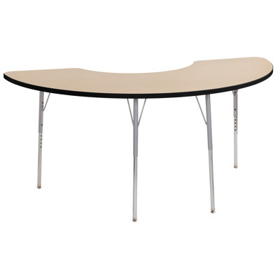 Contour Laminate Adjustable Horseshoe 6 Students Activity Table