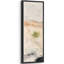 Doux paysage abstrait avec coups de pinceau terreux - grande impression encadrée sur toile de la chambre principale-1010904070-1010904069