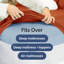 Ensemble de draps 6 pièces très profonds, draps rafraîchissants et respirants, literie de luxe doux pour hôtel, convient aux matelas de 18 à 24 pouces-103254658-103254663