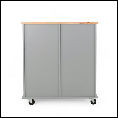Kitchen Cart With 2 Drawers+1 Door by Lark Manor