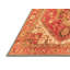 Tapis oriental orange / rouge en chenille / polyester tissé à la machine-84988292