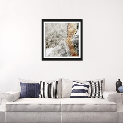 « dispersed rocks », impression sur toile