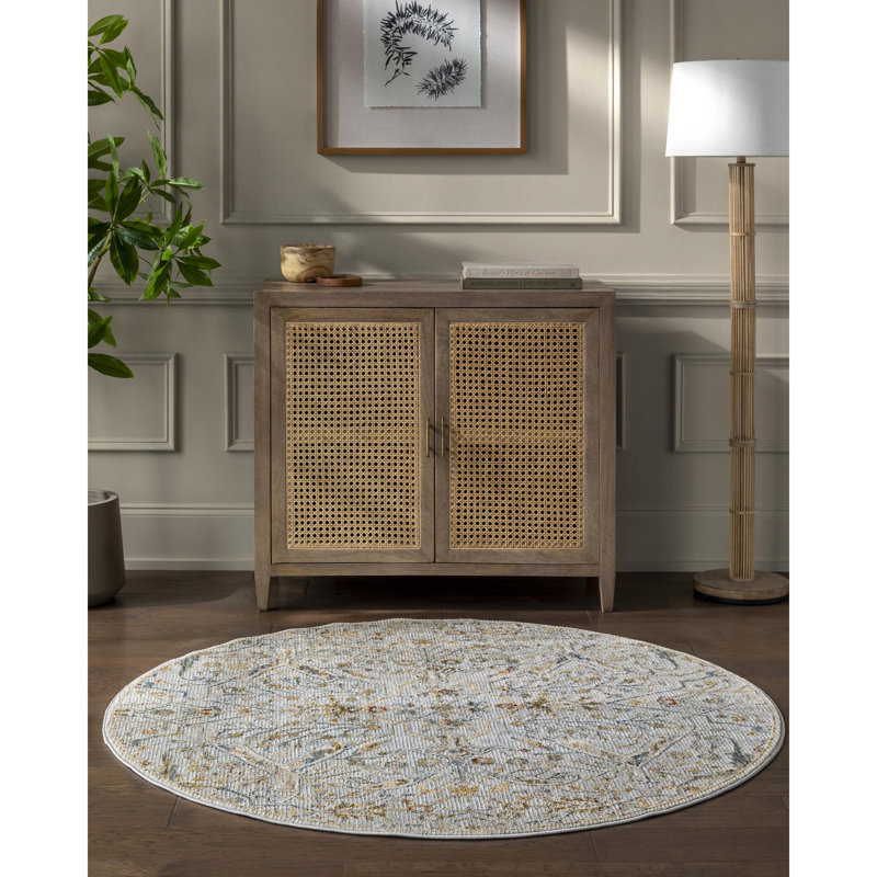 Maiorano Oriental Indoor Rug, Round 5'3"