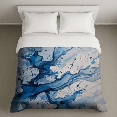 Housse de couette à motif abstrait