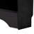 Black Minimalist Corner Hall Tree With Shoe Bench-1198272082