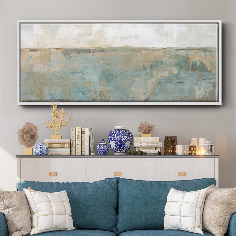 Distant Fields- Framed Canvas, 20" H x 50" W