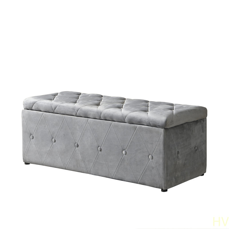 Ensemble de repose-pieds 1 pièce en velours court avec 2 repose-pieds, Velours gris velours