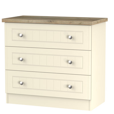 Fully Assembled Rosio 3 Drawer 76.5Cm W Chest Of Drawers