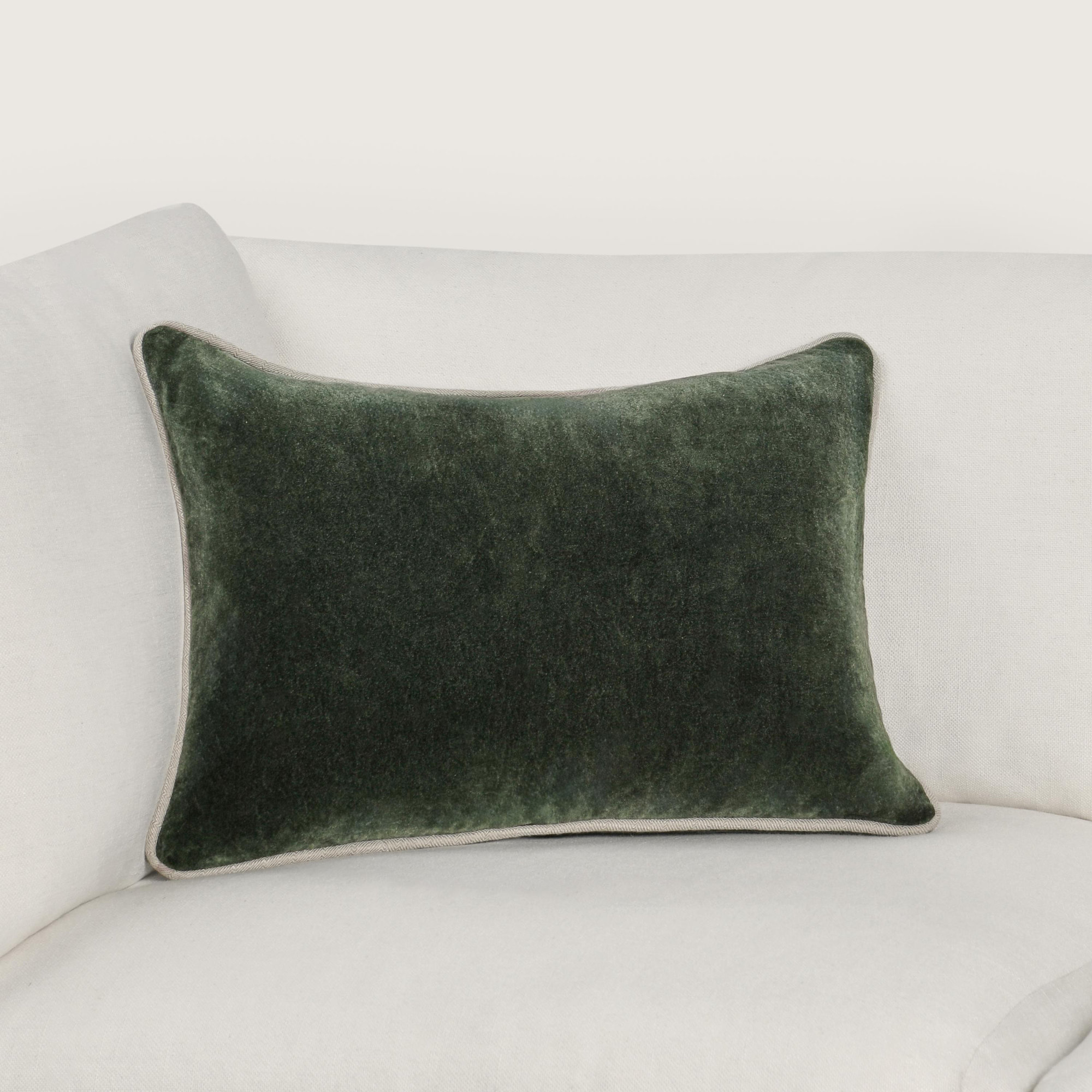 Goodall Throw Pillow, Forest Green, Rectangle 14"H x 20"W