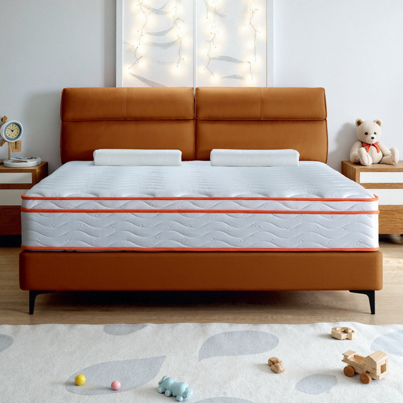 Grand matelas hybride dans une boîte - 12 po avec fermeté moyenne en mousse viscoélastique gélifiée et ressorts ensachés pour soulager la pression et isoler les mouvements