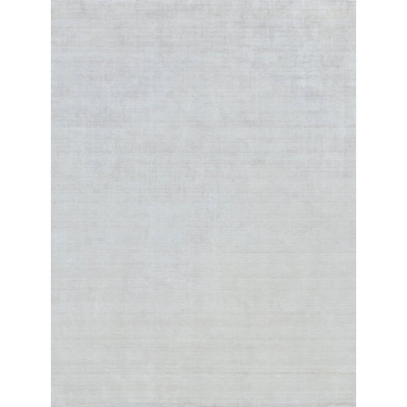Hand Loomed Area Rug in Ivory, Rectangle 6' x 9'