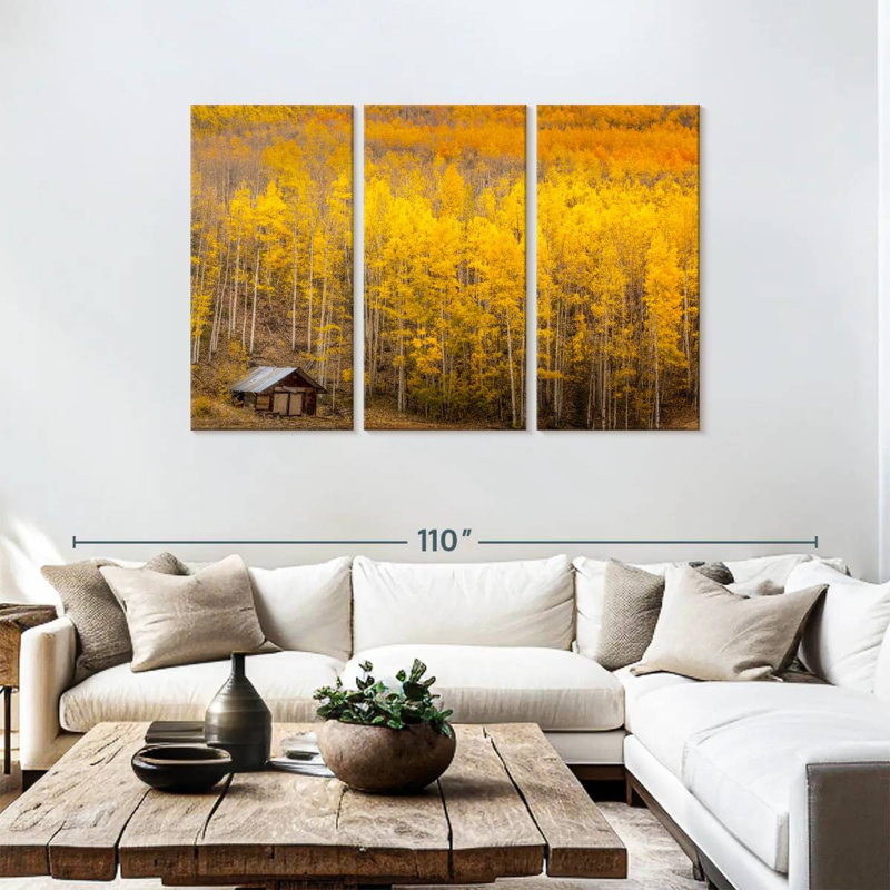 Alvord Aspen Forest Cabin, 48" H x 74" W