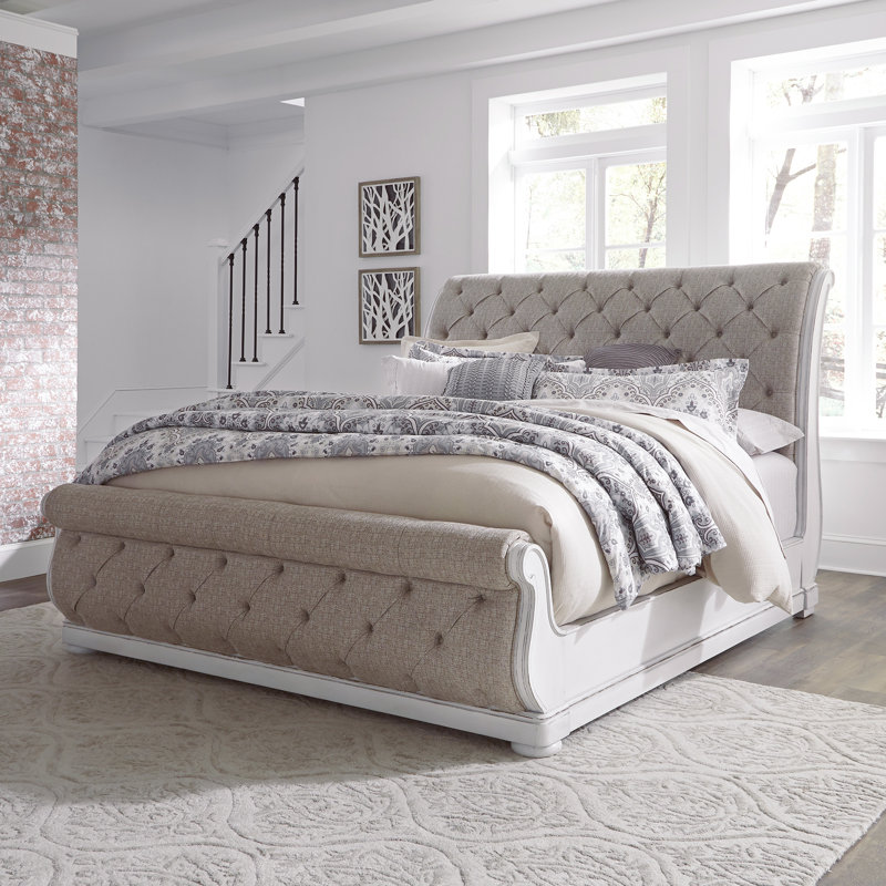 Colchester Upholstered Sleigh Bed