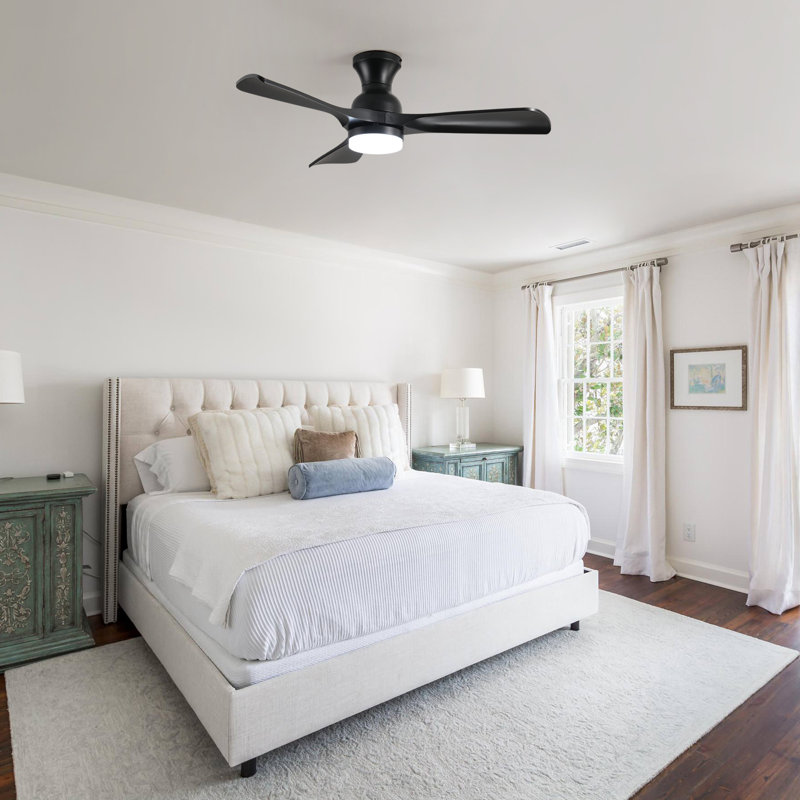 Ventilateur de plafond standard à DEL à 3 pales de 42 po avec télécommande et ensemble d'éclairage pour salon
