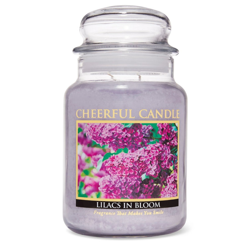 Bougie à pot de fleurs en parfum lilacs